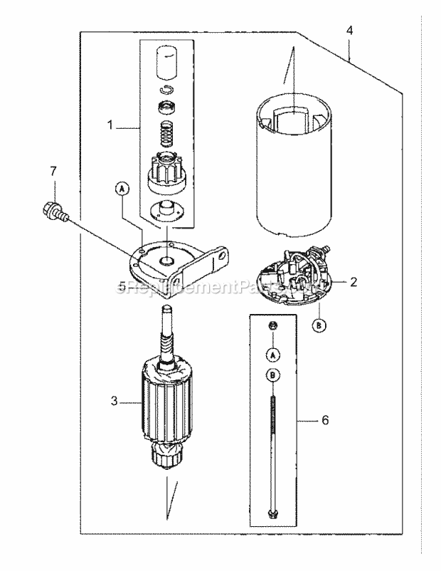 Fh680v-Bs29 Starter Diagram and Parts List for M54-KW 53DB5DBW750 Cub Cadet Sprayer